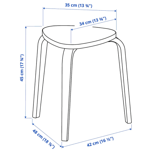 IKEA KYRRE Stool BIRCH Dining Stool Urban Sales